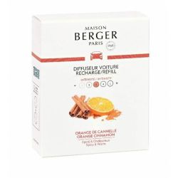 Maison Berger Paris Náhradná náplň do difuzéra do auta Pomaranč a škorica Orange Cinnamon (Car Diffuser Recharge/Refill) 2 ks
