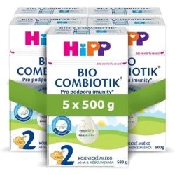 HiPP 2 BIO Combiotik následná mliečna dojčenská výživa 5 x 500 g