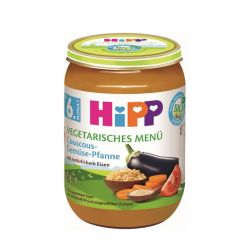 HIPP BIO Vegetariánske menu kuskus príkrm zeleninový od 6. mesiaca 190 g