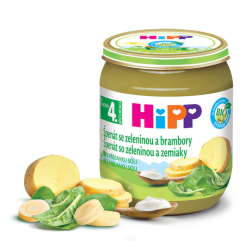 HiPP Príkrm BIO špenát so zeleninou a zemiakmi 125 g