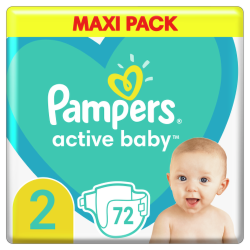 PAMPERS Baby maxi pack 2 Mini 72 kusov