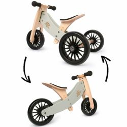 Dadaboom.sk Drevený balančný bicykel Tiny Tot Plus 2v1 zelená