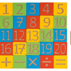 Playtive Vzdelávacia drevená tabuľka Montessori (čísla)