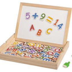PLAYTIVE® Drevené hracie súpravy (magnetický box čísla a písmená)
