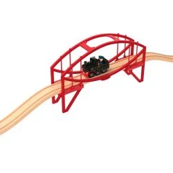 PLAYTIVE® Drevený nakladací žeriav/tunel/oblúkový most/búdka na prehadzovanie výhybiek  (oblúkový most )
