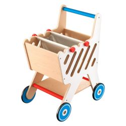 PLAYTIVE® Drevený nákupný vozík/stôl na líčenie/pracovný stôl  (nákupný vozík)