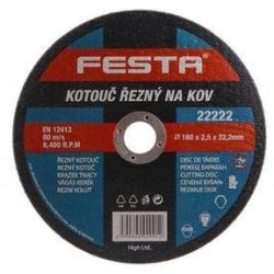Kinekus Kotúč rezný kov 180x2,5,2x22,2mm FESTA