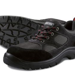 PARKSIDE® Pánska kožená bezpečnostná obuv S3 (42, čierna/červená)