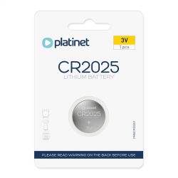 Platinet 1 ks Lítiová gombíková batéria CR2025 BLISTER 3V