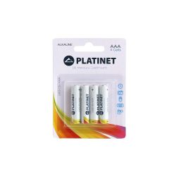 Platinet 4 ks Alkalická batéria AAA PRO 1,5V