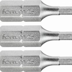 FORTUM Bity IMBUS H2.5x25mm, 3ks, S2