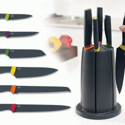 Sada nožov s otočným magnetickým stojanom Elevate Knives & Carousel set
