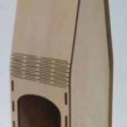 Kinekus Obal na fľaše na víno/alkohol drevený 86x86 mm