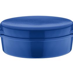 GSW Liatinový hrniec na dusenie/pekáč/tajin (36 x 24 cm, modrá, pekáč 2 v 1 )