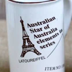 Porcelánový retro hrneček - Australian star