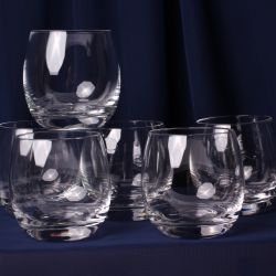 Kryštálové poháre - set 6ks - (350ml, v. 9cm)