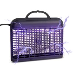 GARDEN OF EDEN LED Elektrický lapač hmyzu UV/2W/230V čierna