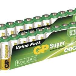 EMOS Alkalická batéria GP Super AA (LR6), 20ks B1320GC