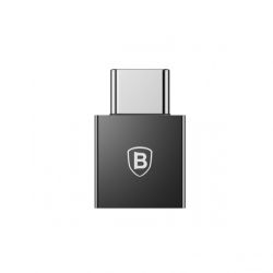 Baseus Exquisite OTG adaptér USB / USB-C 2.4A, čierny (CATJQ-B01)
