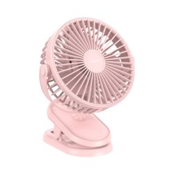Joyroom Clip Fan stolný ventilátor + diaľkový ovládač, ružový (JR-CY363-RC pink)