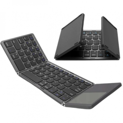 MG Folded Keyboard bluetooth klávesnica s touchpadom, čierna (FK033)