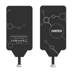 Choetech Wireless Charger Micro USB adaptér pre bezdrôtové nabíjanie (bottom), čierny (WP-MICRO-201BK)