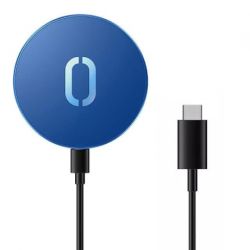 Joyroom MagSafe Charger magnetická bezdrôtová nabíjačka 15 W + kábel USB-C, modrá (JR-A28)