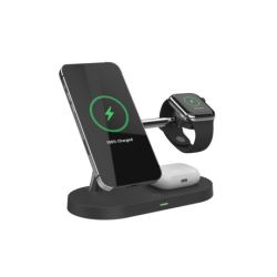 Tech-Protect A14 MagSage bezdrôtová nabíjačka na iPhone / AirPods / Apple Watch, čierna