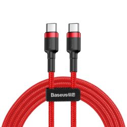 Baseus Cafule kábel USB-C / USB-C 60W QC 3.0 2m, červený (CATKLF-H09)