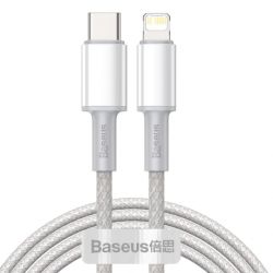Baseus Data kábel USB-C / Lightning PD 20W 2m, biely (CATLGD-A02)