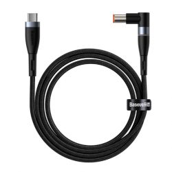 Baseus Zinc Magnetic kábel Lenovo Laptop USB-C / DC Round Port (5,5 x 2,5 mm) 100W 2m, čierny (CATXC-X01)