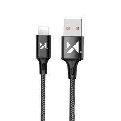 MG kábel USB / Lightning 2.4A 1m, čierny (WUC-L1B)