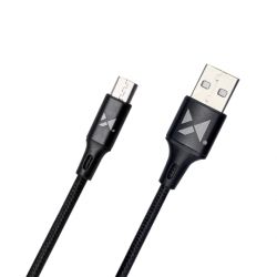 MG kábel USB / USB-C 2.4A 1m, čierny (WUC-C1B)