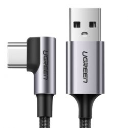 Ugreen kábel USB / USB-C 3A 1m, čierny/sivý (50941)