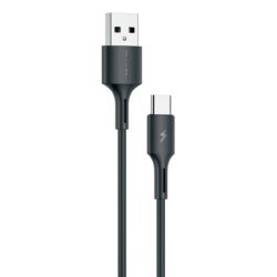 WK Design YouPin kábel USB / USB-C 3A 1m, čierny (WDC-136a)
