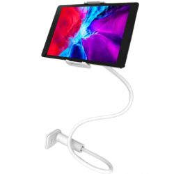 KAKU Lazy Holder flexibilný držiak na mobil a tablet do 10.6', biely (KSC-430)