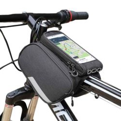 MG Bike Front Storage Frame cyklistická taška na bicykel 6.5' 1.5L, čierna (WBB7BK)