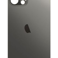 Apple iPhone 12 Pro - Sklo zadného housingu so zväčšeným otvorom na kameru BIG HOLE - space grey