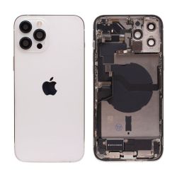 Apple iPhone 12 Pro - Zadný housing s predinštalovanými dielmi (biely)