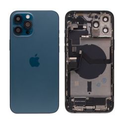 Apple iPhone 12 Pro Max - Zadný housing s predinštalovanými dielmi (modrý)