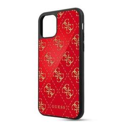 Guess case for iPhone 11 Pro Max GUHCN654GGPRE red hard case 4G Double Layer Glitter