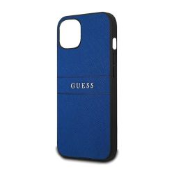 Guess case for iPhone 13 Pro / 13 6,1' GUHCP13LPSASBBL blue Saffiano Strap