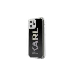 Karl Lagerfeld case for iPhone 12 Pro Max 6,7' KLHCP12LKLMLBK black hard case Karl Logo Glitte