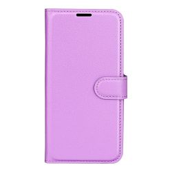 Peňaženkové puzdro Litchi fialové – Samsung Galaxy M22