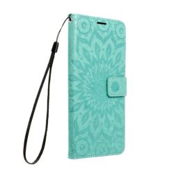 Peňaženkové puzdro Mezzo mandala zelené – Samsung Galaxy A52 / A52 5G / A52s 5G