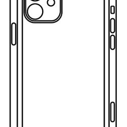 Hydrogel - matná zadná ochranná fólia (full cover) - iPhone 12 - typ 1
