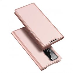 DUX DUCIS Skin X knižkové kožené puzdro na Samsung Galaxy Note 20 Ultra, ružové