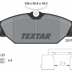 TEXTAR Sada brzdových platničiek kotúčovej brzdy 2317203