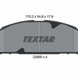 TEXTAR Sada brzdových platničiek kotúčovej brzdy 2356501