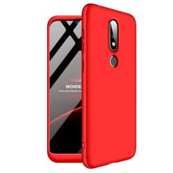 360° ochranný kryt Nokia 6.1 Plus (Nokia X6) červený
